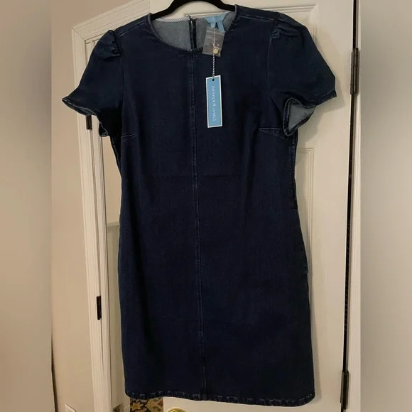 Draper James | Dresses | Nwt Draper James Short Sleeve Denim Dress With  Pockets | Poshmark